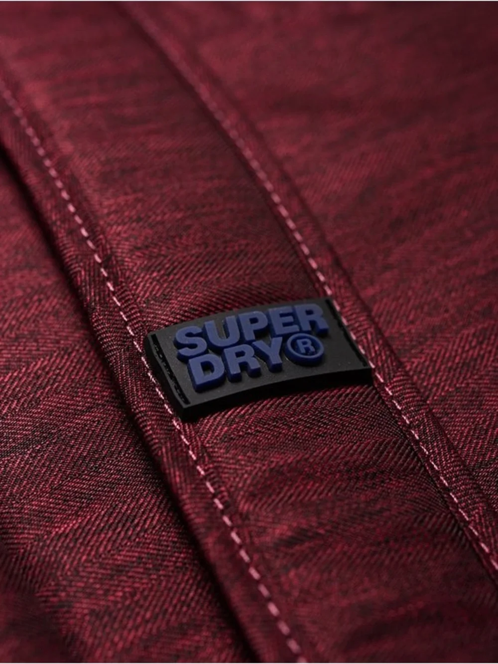 Superdry Burgundy or Dark Red Backpack with Signature Logo